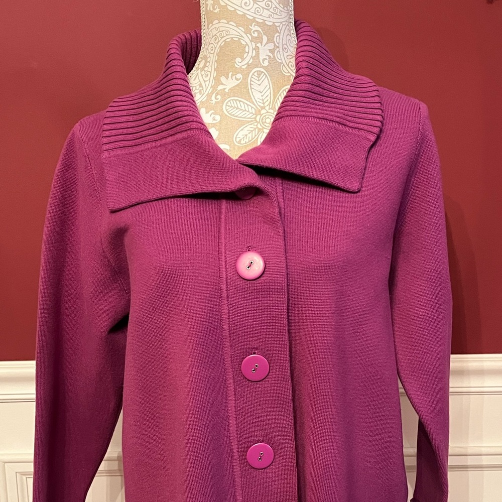 ALLISON DALEY COLLARED CARDIGAN SWEATER/Medium